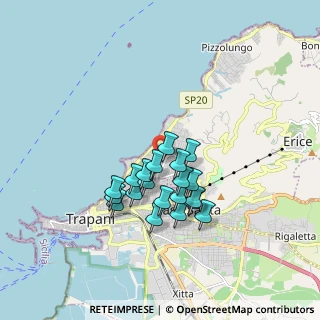 Mappa Via Ciullo d'Alcamo, 91100 Trapani TP, Italia (1.5555)