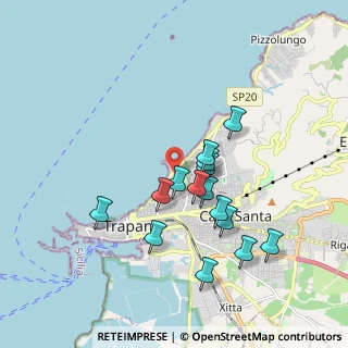 Mappa Via Fra Michele Burgio, 91100 Trapani TP, Italia (1.836)