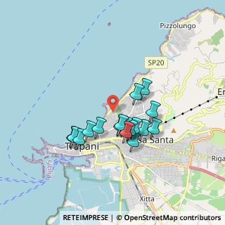 Mappa Via Cappuccinelli, 91100 Trapani TP, Italia (1.59765)