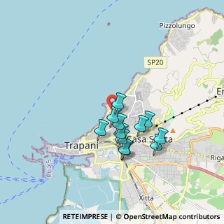 Mappa Via Cappuccinelli, 91100 Trapani TP, Italia (1.58917)
