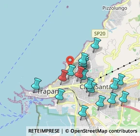 Mappa Via Cappuccinelli, 91100 Trapani TP, Italia (2.07389)