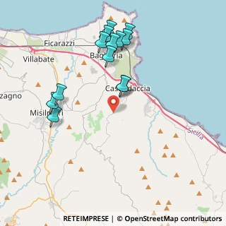 Mappa SP 61, 90014 Casteldaccia PA (4.64692)