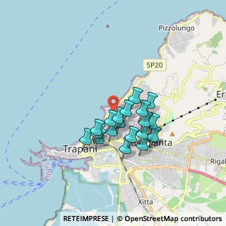Mappa Via Alfonso la Commare, 91100 Trapani TP, Italia (1.493)