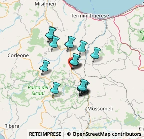 Mappa Lercara Friddi, 90025 Lercara Friddi PA, Italia (11.481)