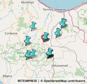 Mappa Lercara Friddi, 90025 Lercara Friddi PA, Italia (12.86)