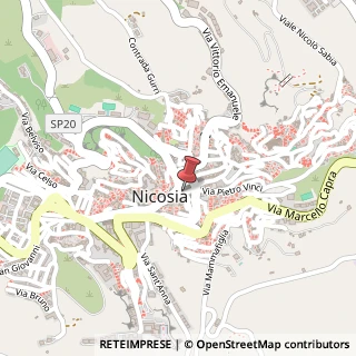 Mappa Vicolo del Mercato, 8, 94014 Nicosia EN, Italia, 94014 Nicosia, Enna (Sicilia)