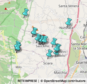 Mappa Via Carone, 95010 Sant'Alfio CT, Italia (1.5705)