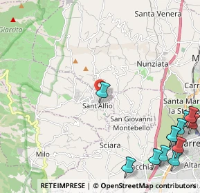 Mappa Via Carone, 95010 Sant'Alfio CT, Italia (3.71167)