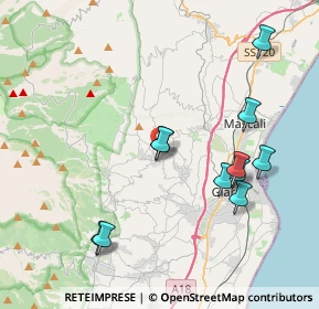 Mappa Via Carone, 95010 Sant'Alfio CT, Italia (4.53091)