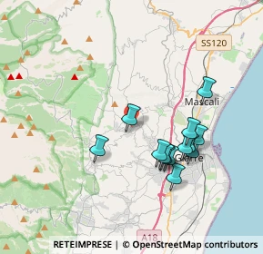 Mappa Via Carone, 95010 Sant'Alfio CT, Italia (3.75923)