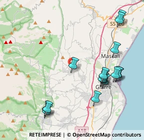 Mappa Via Carone, 95010 Sant'Alfio CT, Italia (5.14375)