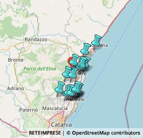 Mappa Via Carone, 95010 Sant'Alfio CT, Italia (11.071)