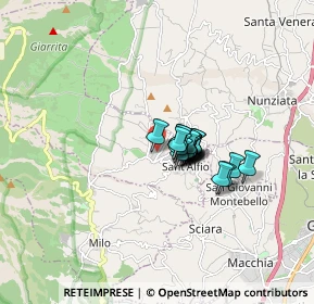 Mappa Via Gen. Salvatore Pennisi, 95016 Sant'Alfio CT, Italia (1.019)