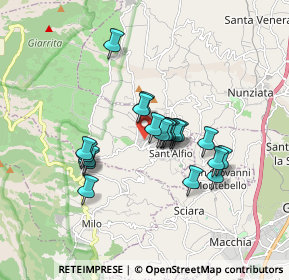 Mappa Via Gen. Salvatore Pennisi, 95016 Sant'Alfio CT, Italia (1.523)