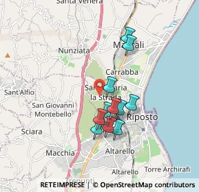 Mappa Via dei Normanni, 95014 Giarre CT, Italia (1.58455)