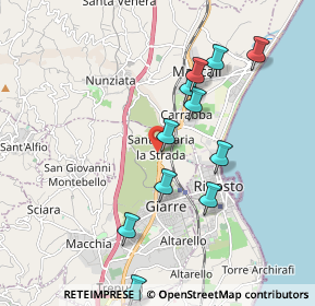 Mappa Via Sacerdote Salvatore Penturo, 95014 Giarre CT, Italia (2.11364)
