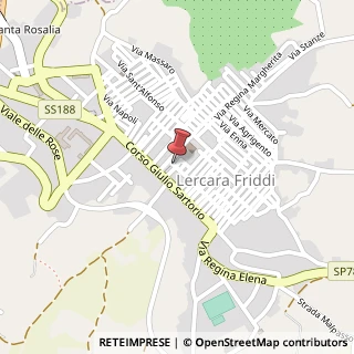 Mappa Piazza Abate Romano, 11, 90025 Lercara Friddi, Palermo (Sicilia)