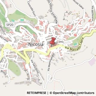 Mappa Vicolo III S. Croce Sopra, 15, 94014 Nicosia, Enna (Sicilia)