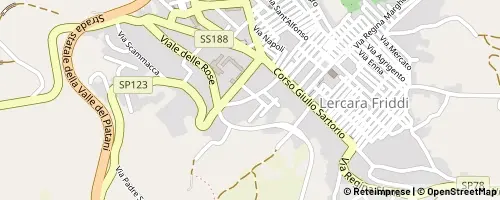 Mappa Lercara Friddi