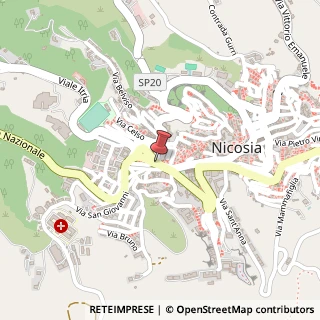 Mappa Via Taormina, 68, 94014 Nicosia, Enna (Sicilia)