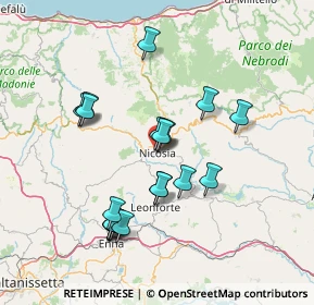 Mappa Via Fratelli Testa, 94014 Nicosia EN, Italia (15.5155)