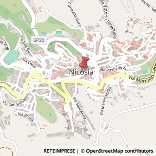 Mappa Via Fratelli Testa, 70, 94014 Nicosia, Enna (Sicilia)