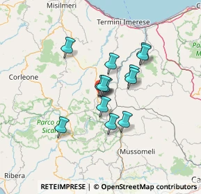 Mappa Via Leonello Lercara, 90025 Lercara Friddi PA, Italia (10.73)