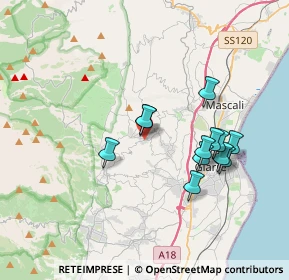 Mappa Via Guglielmo Marconi, 95010 Sant'Alfio CT, Italia (3.60167)