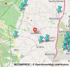 Mappa Via Guglielmo Marconi, 95010 Sant'Alfio CT, Italia (3.49167)