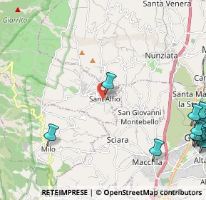 Mappa Via Guglielmo Marconi, 95010 Sant'Alfio CT, Italia (3.82083)