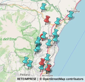 Mappa Via Guglielmo Marconi, 95010 Sant'Alfio CT, Italia (8.5845)