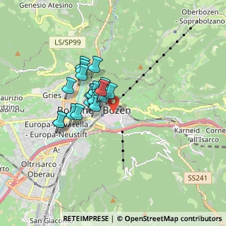 Mappa Via Pier Fortunato Calvi, 39100 Bolzano BZ, Italia (1.225)