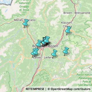 Mappa Via Pier Fortunato Calvi, 39100 Bolzano BZ, Italia (7.68429)