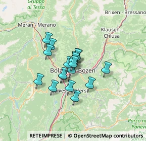 Mappa Bahnhofsallee Via della, 39100 Bolzano BZ, Italia (8.39278)