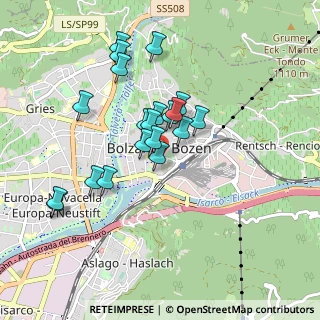 Mappa Bahnhofsallee Via della, 39100 Bolzano BZ, Italia (0.765)