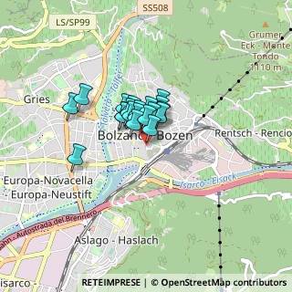 Mappa Bahnhofsallee Via della, 39100 Bolzano BZ, Italia (0.444)