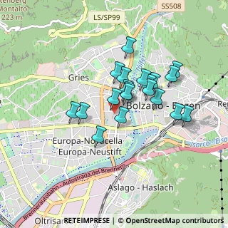 Mappa Vicoli, 39100 Bolzano BZ, Italia (0.6765)