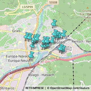 Mappa Via dei Cappuccini, 39100 Bolzano BZ, Italia (0.5485)