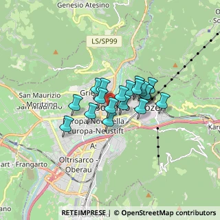 Mappa Via Fiume, 39100 Bolzano BZ, Italia (1.018)