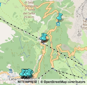 Mappa Stresa de pordoi, 38032 Canazei TN, Italia (1.45556)