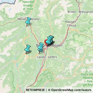 Mappa Via Milano, 39100 Bolzano BZ, Italia (6.41667)