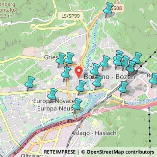 Mappa Vicolo Muri, 39100 Bolzano BZ, Italia (1.032)