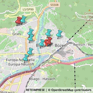 Mappa Via J. W. Von Goethe, 39100 Bolzano BZ, Italia (0.83)