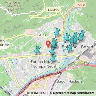 Mappa Viale Duca d'Aosta, 39100 Bolzano BZ, Italia (0.80615)