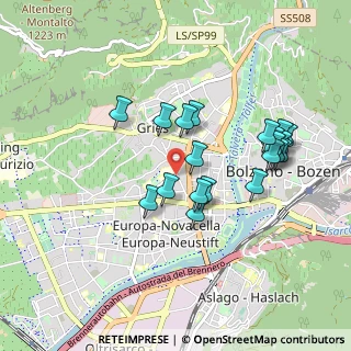 Mappa Viale Duca d'Aosta, 39100 Bolzano BZ, Italia (0.8335)