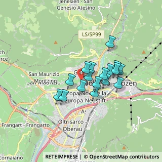 Mappa Via della Mendola, 39100 Bolzano BZ, Italia (1.23529)