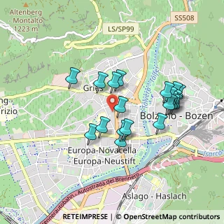 Mappa Vicolo Mendola, 39100 Bolzano BZ, Italia (0.806)