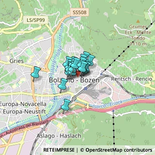 Mappa Vicolo Gumer, 39100 Bolzano BZ, Italia (0.3325)
