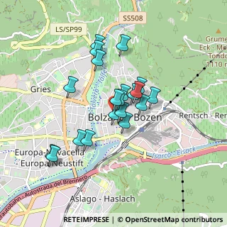 Mappa Vicolo delle Erbe, 39100 Bolzano BZ, Italia (0.6715)