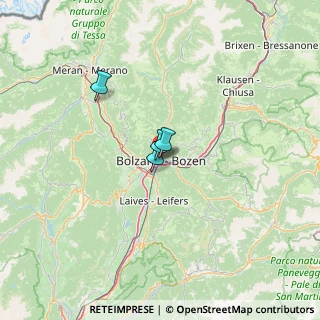 Mappa Consolato Onorario Chiuso, 39100 Bolzano BZ, Italia (48.55769)